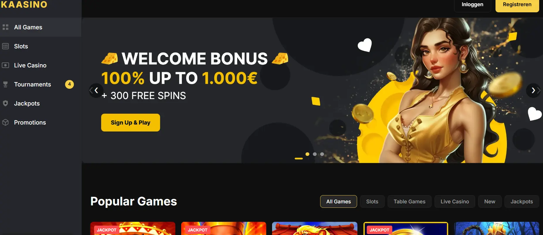 Kaasino Casino – Online casino ervaring image 1