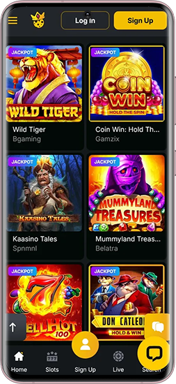 Casino Kaasino downloaden voor Android en iPhone